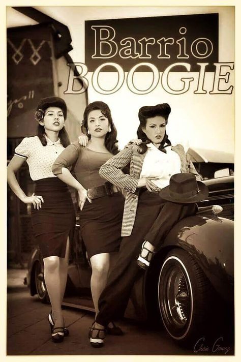 Puro estilo 50s Style Outfits, School Lifestyle, Chicano Love, Chola Style, Estilo Cholo, Cholo Style, Chicana Style, Low Rider Girls, Zoot Suit