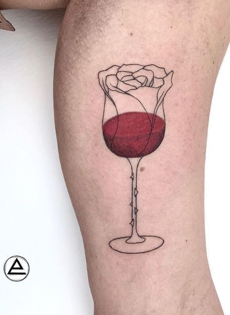 Wine Tattoo Best Friend, Drinking Tattoos, Wine Tattoo Ideas, Wine Bottle Tattoo, Drink Tattoo, Wine Glass Tattoo, Chaos Tattoo, Wine Tattoo, Spade Tattoo