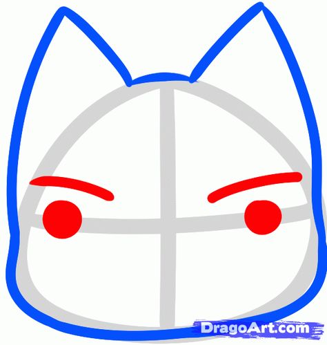 How To Draw Toro Inoue, Toro Inoue Drawing, Toro Drawing, Sony Cat, Toro Cat, Cat Step By Step, Toro Inoue, Iphone Wallpaper Cat, Papercraft Printable