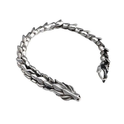 Bracelet Viking, Loki, Vikings, 20 Cm, Silver Bracelet, Bracelet, Silver