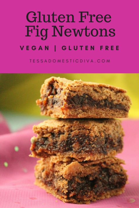 Fig Recipes Gluten Free, Fig Newton Bars, Pumpkin Gluten Free, Fig Newton Recipe, Vegan Bagels, Cupcakes Gluten Free, Best Gluten Free Desserts, Fig Newtons, Gluten Free Cupcakes