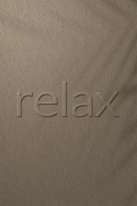 Relax Word, Clean Fonts, Embossed Paper, Backdrop Design, Lettering Fonts, Free Psd, Editorial Design, Free Image, Typography Design