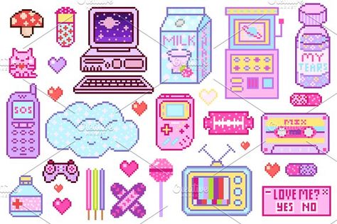 Pixel art 8 bit stickers girls by Kseniia Studio on @creativemarket Zestaw Ikon, 8 Bit Art, Arte 8 Bits, 8bit Art, Pix Art, Pixel Art Games, Pixel Games, Pixel Art Design, Pixel Art Pattern