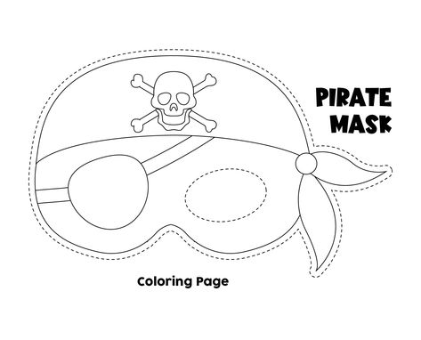 Printable Pirate Mask Coloring Page Pirate Art Activities Preschool, Pirate Mask Printable, Free Printable Pirate Hat, Pirate Hook Craft, Pirate Day Activities For Kids, Pirate Crafts For Preschoolers, Pirate Hat Craft, Pirates Crafts, Pirate Crafts For Kids