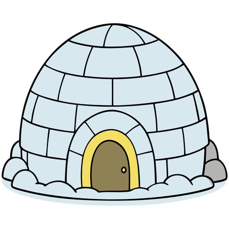 Igloo House Clipart 02 Igloo Illustration, Igloo Clipart, Igloo Images, Igloo Drawing, Igloo House, Themed Illustrations, House Clipart, Winter Clipart, Cozy Accessories