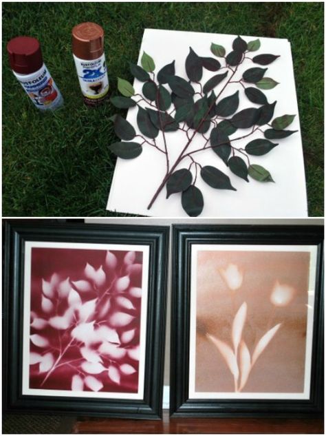 DIY Flower Art Spray Paint Projects, Diy Spray Paint, Diy Flores, Diy Sprays, Dekor Diy, Wine Bottle Diy Crafts, Mason Jar Crafts Diy, Spray Paint Art, Wine Bottle Diy