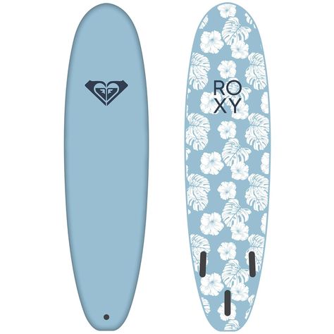 Roxy Surfboards, Surf Boards Designs, Surf Outfit Women, Surfboard Painting, Roxy Surf, Beach Items, Surf Boards, Blue Hibiscus, Surfboard Design