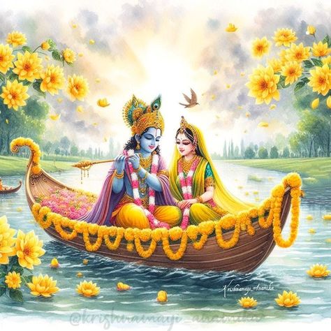 Radha Krishna Wedding, Krishna Jhula, Radhe Govind, Krishna Avatar, Radhe Krishna Wallpapers, Ram Image, Krishna Drawing, Sri Radha, Krishna Book