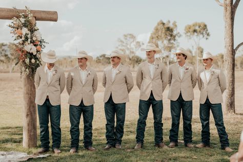 Boots And Jeans Groomsmen, Groom In Jeans And Boots, Groomsmen Attire Jeans And Boots, Country Groomsmen Attire, Western Groomsmen, Western Wedding Groomsmen, Groomsmen Jeans, Country Groomsmen, Country Wedding Groomsmen