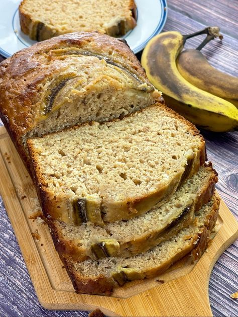 Easy Moist Banana Bread with Cream Cheese Swirl Recipe - That Nurse Can Cook Bread With Self Rising Flour, Banana Bread With Cream Cheese, Bread With Cream Cheese, Cream Cheese Swirl, Banana Bread Ingredients, Nutella Spread, Pancakes From Scratch, Banana And Egg, Banana Bread Muffins