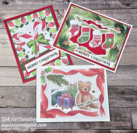 A Parade of Festive Inspiration - Expressively Deb Ephemera Packs, Reindeer Christmas Cards, Card Sketches Templates, Unique Holiday Cards, Create Christmas Cards, Stamped Christmas Cards, Christmas Cards Kids, Christmas Ephemera, Christmas Card Inspiration