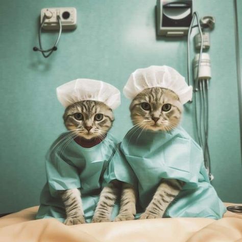 Butterfly Cuffs, Doctor Cat, Cat Medicine, Nurse Cat, Art Pinterest, Rule The World, Cute Nurse, Adorable Cats, Photo Proof