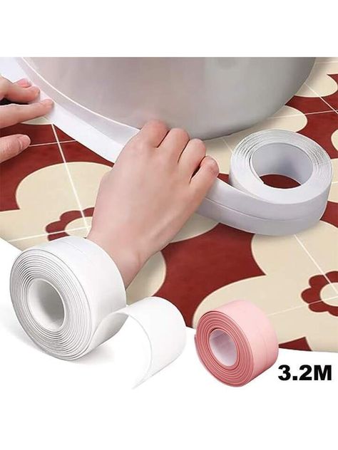 Countertop Sink Bathroom, Latest Bathroom Accessories, Stove Wall, Counter Top Sink Bathroom, Caulk Tape, Countertop Bathroom, Countertop Sink, Shower Bathroom, Sealing Tape