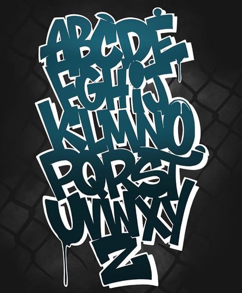 Text Art Typography, Graffiti Creator, Fonts Bubble, Graffiti Alphabet Styles, Alfabet Font, Alphabet Calligraphy, Graffiti Lettering Alphabet, Graffiti Wildstyle, Graffiti Art Letters