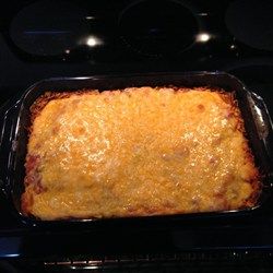 Tex-Mex Chicken Casserole - Allrecipes.com Nacho Casserole, King Ranch Chicken Casserole, Tex Mex Chicken, Creamy Chicken Casserole, Hamburger Casseroles Recipes, Ground Beef Casserole Recipes, Ranch Chicken Casserole, Cheeseburger Casserole, Ground Beef Casserole