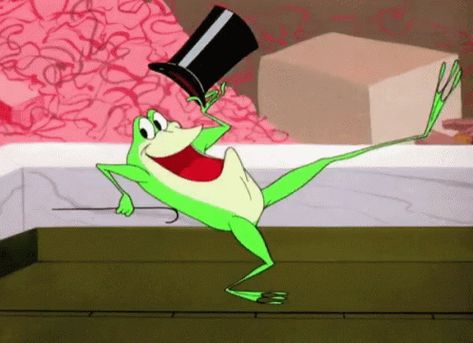 Wb Frog GIF - Wb Frog Dance - Discover & Share GIFs Dancing Frog, Black Love Artwork, Frog Meme, Looney Tunes Cartoons, Bugs Bunny, Looney Tunes, Animated Gif, Cool Gifs, New Art