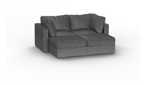 Build A Couch, Built In Couch, Sectional Couches, Start Living, Menu Design, First Home, Charcoal Grey, Sectional Couch, Home Interior Design