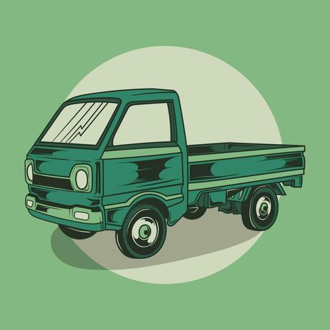 vector illustration of old pickup car Trunk Illustration, Pickup Car, Old Pickup, Journal Ideas, Trunk, Vector Art, Vector Free, Vector Illustration, Pick Up