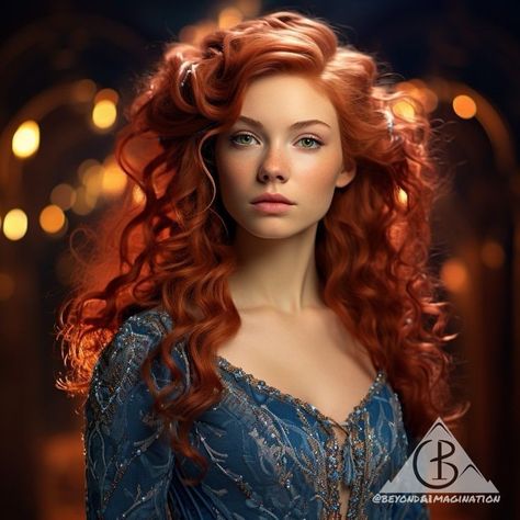 Village Girls, Redhead Characters, Mini Portrait, Princess Merida, Red Hair Woman, Female Character Inspiration, Auburn Hair, Long Hair Girl, Long Hair Women