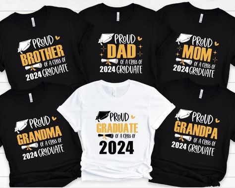 Graduation Family Shirt 2024,Personalized Graduation T-Shirt,Proud Graduate T-shirt,Custom Grad Squad,Matching Graduation Tshirt,Senior Gift Graduation Tshirt Ideas For Family, Graduation Tshirt Ideas, Graduation Tshirt, Graduation Bbq, Graduation Shirts For Family, Fish Gifts, Graduation 2024, Senior Shirts, Senior Gifts