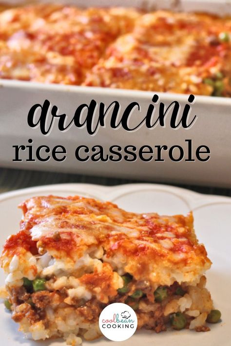 Rice Balls Italian Casserole, Sicilian Rice Ball Casserole Skinnytaste, Rice Ball Casserole Sicilian, Sicilian Arancini Casserole, Recipes For Arborio Rice, Sicilian Recipes Pasta, Italian Rice Balls Recipe With Meat, Risotto Casserole Recipes, Rice Main Dish Recipes Easy Dinners