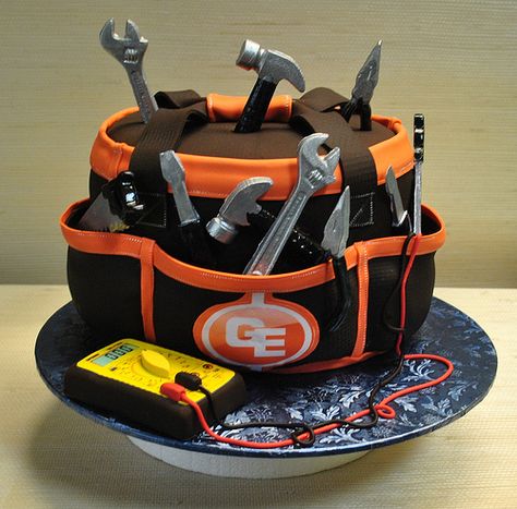 Electrician Tool Bag-anniverssary cake-tools-The cake zone… | Flickr Decorações Com Comidas, Fathers Day Cake, Tool Cake, Birthday Cakes For Men, Crazy Cakes, Special Occasion Cakes, Cakes For Men, Unique Cakes, Specialty Cakes