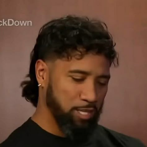 Jey Uso Haircut, Skullet Haircut, Jay Uso, Jimmy And Jey Uso, Joshua Fatu, Hot Head, Older Mens Hairstyles, Unique Hair Clip, Beard Haircut