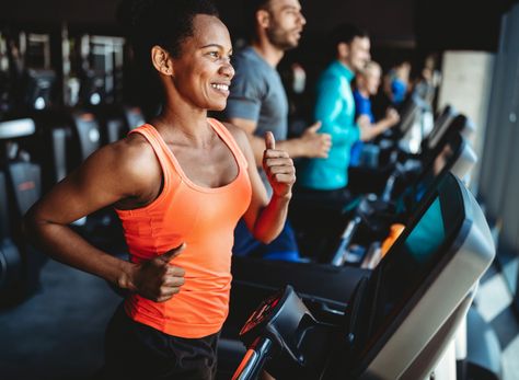 The 30-Day Treadmill Workout Plan To Melt Belly Fat Best Cardio Machine, Happy Working, Interval Running, Woman Happy, Woman Smiling, Good Treadmills, Melt Belly Fat, Smiling Woman, Treadmill Workouts