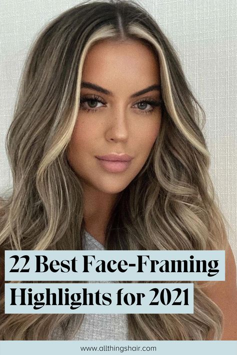 Woman with brown hair and ash blonde face framing highlights Haircolor Formulas, Dimensional Highlights, Face Framing Hair, Hair Color Streaks, Brunette Hair With Highlights, Money Piece, Brown Hair With Blonde Highlights, Long Hair Color, Brown Hair Balayage