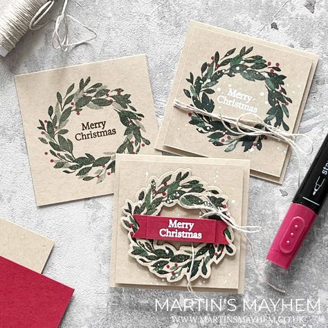 Christmas Scottie, Christmas To Do List, Cottage Wreath, Stamped Christmas Cards, Country Wreaths, Stampin Up Christmas Cards, Taylored Expressions, Card Making Kits, Stampin Up Christmas