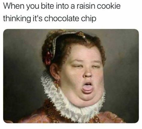 Monday Humor, Food Memes, Meme Page, Meme Comics, Humor Inappropriate, Raisin Cookies, Crazy Funny Memes, Memes Humor, Weird Pictures