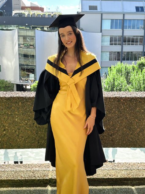 graduation caption ideas, yellow formal dress, maxi, mortarboard, uts Elegant Yellow Gown With Dupatta, Yellow Cap And Gown, Yellow Dress Caption, Yellow Graduation Dress, Semi-stitched Yellow Gown With Cutdana, Formal Dress Maxi, Graduation Caption Ideas, Luxury Semi-stitched Yellow Gown, Graduation Captions