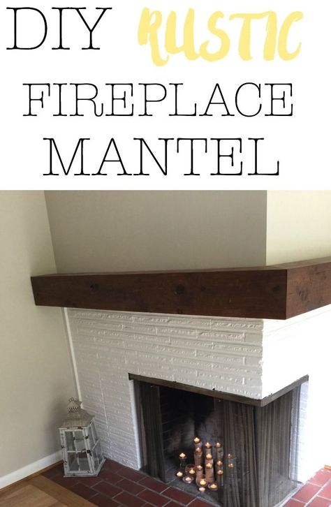 DIY rustic wrap around fireplace mantel.  #woodworking #wraparoundmantel #fireplace #diyfireplace #diymantel #home #homedecor Wrap Around Fireplace, Diy Rustic Fireplace, Industrial Fireplace, Floating Fireplace Mantel, Rustic Fireplace Mantel, Farmhouse Fireplace Mantels, Shoulder Shrug, Floating Fireplace, Diy Mantel