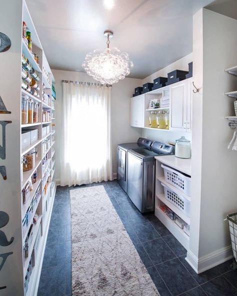 Open Kitchen And Laundry Room, Butler Pantry With Washer And Dryer, Laundry Butler Pantry Combo, Walk In Laundry Pantry, Kitchen Pantry Mudroom Layout, Mud Room Laundry Pantry Combo, Closet And Laundry Room Combo, Combined Laundry And Pantry, Pantry Laundry Room Combo Layout