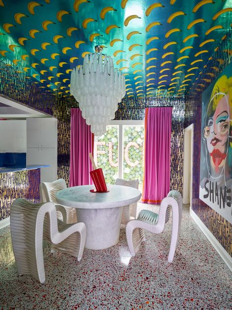 Affordable Room Decor, Ashley Longshore, Terrazzo Floors, Colorful Apartment, Maximalist Interior, Interior Design School, Room Ideas Aesthetic, Room Decor Aesthetic, Pop Art Design