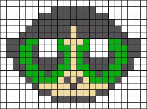 Ppg Buttercup, Powerpuff Buttercup, Tiny Cross Stitch, Easy Pixel Art, Pixel Drawing, Diy Perler Bead Crafts, Pixel Crochet, Pix Art, Pixel Art Grid