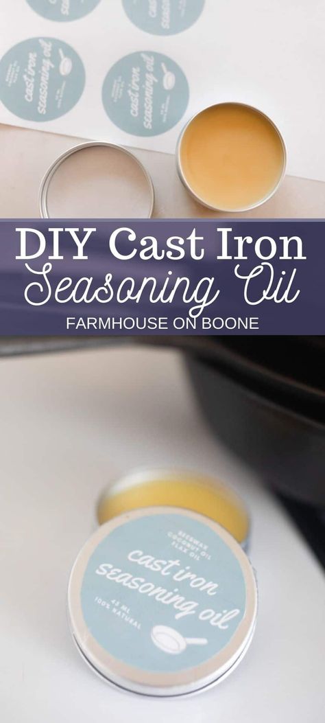 Cast Iron Seasoning, Diy Conditioner, Cast Iron Care, Cast Iron Skillets, Cast Iron Cleaning, Seasoning Cast Iron, Cast Iron Recipes, Iron Skillets, Cast Iron Cooking