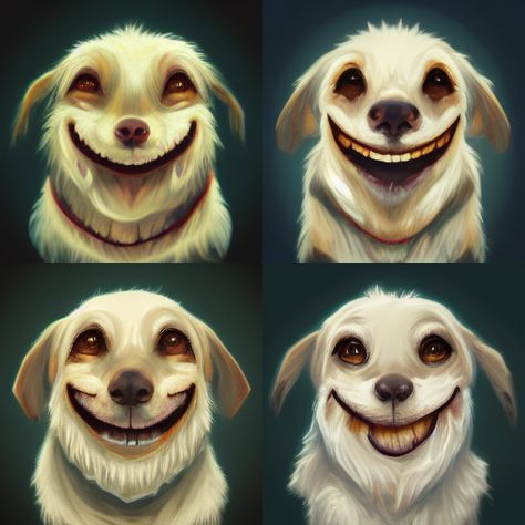 smiling dog Smile Dog, Smiling Dog, Dog Character, In The Darkness, Smiling Dogs, The Darkness, Fan Art, Drawings, Dogs