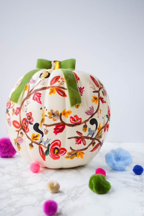 painted pumpkins Pumpkin Ideas For Halloween Painted, White Pumpkin Painting Ideas, White Pumpkin Painting, Pumpkin Ideas For Halloween, Decoupage Pumpkins, Americana Paint, Creative Pumpkin Decorating, Pumpkin Uses, Pumpkin Painting Ideas