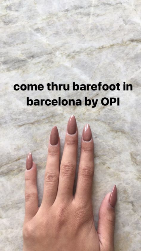 Barefoot In Barcelona Opi, Opi Barefoot In Barcelona, Nail Lacquer, Barcelona, Nail Polish, Nails, Makeup, Make Up