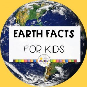 53 Fun Earth Facts for Kids (Printables and Video) - Little Learning Corner Earth Activities For Kindergarten, Earth Facts For Kids, Satellite Photos Of Earth, Science Project Board, Earth For Kids, Earth Day Facts, Earth Facts, Prek Science, Mars Facts