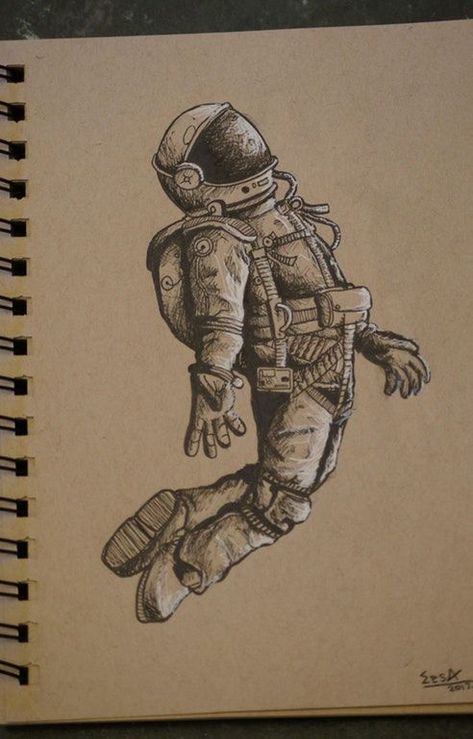 Astronaut Drawing, Fly Drawing, Planet Drawing, Space Drawings, I Need Space, Astronaut Art, Space Astronaut, Space Tattoo, Drawing Drawing