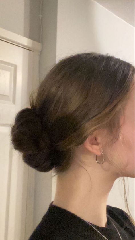 No hair ties- just bobby pins🤍 Tie Bun Hair, Short Hair Tied Back, Master Board, Bun Hair, Hazbin Hotel, Hairstyle Ideas, Bun Hairstyles, Tie Back, Hair Ties