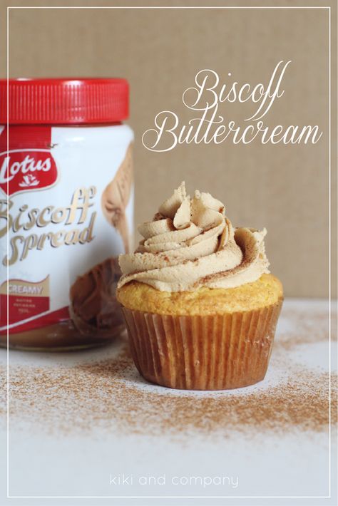 Biscoff Recipes, Biscoff Cookie Butter, Buttercream Frosting Recipe, Fondant Cupcakes, Baking Cupcakes, Cake Frosting, Buttercream Frosting, Frosting Recipes, Sweets Desserts