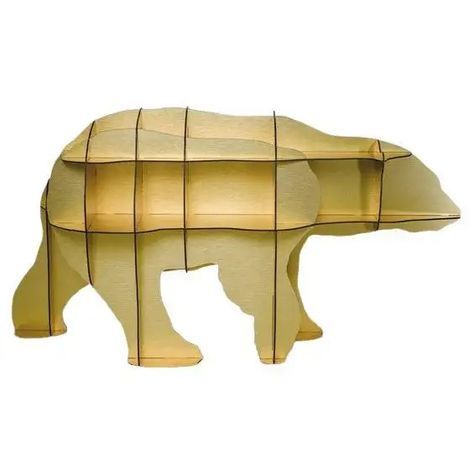 JUNE GOLD - Petite bibliothèque ours / Small polar bear bookshelf For Sale at 1stDibs | polar bear shelf $5000 Bear Shelf, Storage Bookcase, Bookcase Storage, Polar Bear, Bookshelves, Bookcase, Shelves, For Sale, Furniture