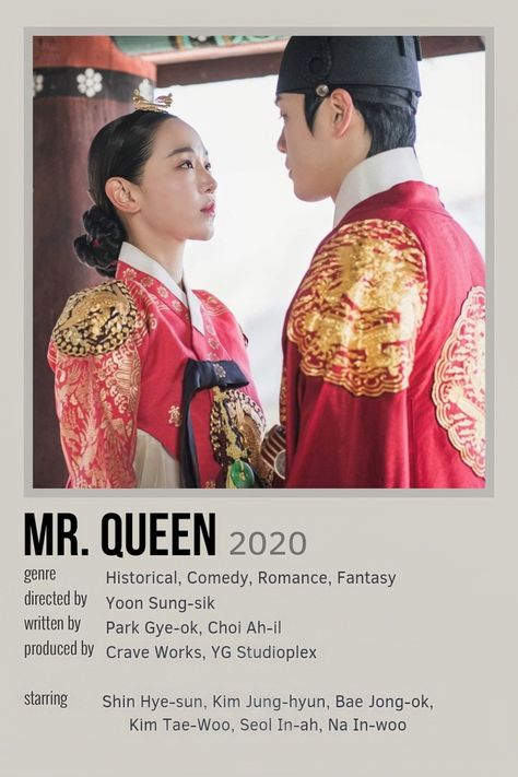 Mr Queen Kdrama Poster, Queen Minimalist Poster, Drama Notes, Mr Queen Kdrama, Kdrama List, Kdramas To Watch, Kdrama Poster, Mr Queen, Queen Movie