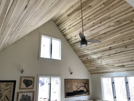 Poplar - Water's Edge Woods | Custom Wood Shop Wood Interior Walls, Tennessee Living, Shiplap Ceiling, Wood Beam Ceiling, Athens Ga, Wood Ceilings, Wood Beams, Poplar Wood, Unique Spaces