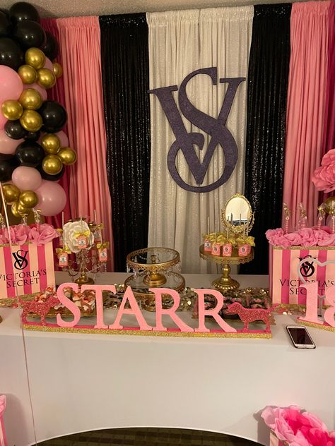 My 18th birthday party 💕 Victoria Secret Themed Party, Victoria Secret Birthday Party Theme, Victoria Secret Birthday, Victoria Secret Party, My 18th Birthday, Theme Hotel, Victory Secret, Secret Party, Hotel Party