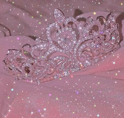 Pink Meme, Pink Glitter Wallpaper, Crown Aesthetic, Crown Pink, Pink Tumblr Aesthetic, Pink Wallpaper Girly, Soft Pink Theme, Temu App, Aesthetic 90s