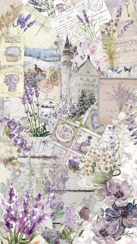 Purple dreams #purple #castle #fairytale #vintage #flowers #butterfly #lavender Purple Castle, Castle Fairytale, Toxic Positivity, Purple Aesthetic Background, Purple Flowers Wallpaper, Pretty Wallpapers Tumblr, Flowers Butterfly, Simple Phone Wallpapers, Collage Background